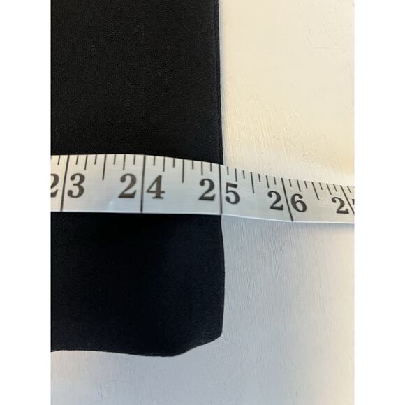 Talbots Black Shift Midi Dress Long Sleeves Cocktail Evening Size 16 Crepe 40”L - Picture 14 of 16